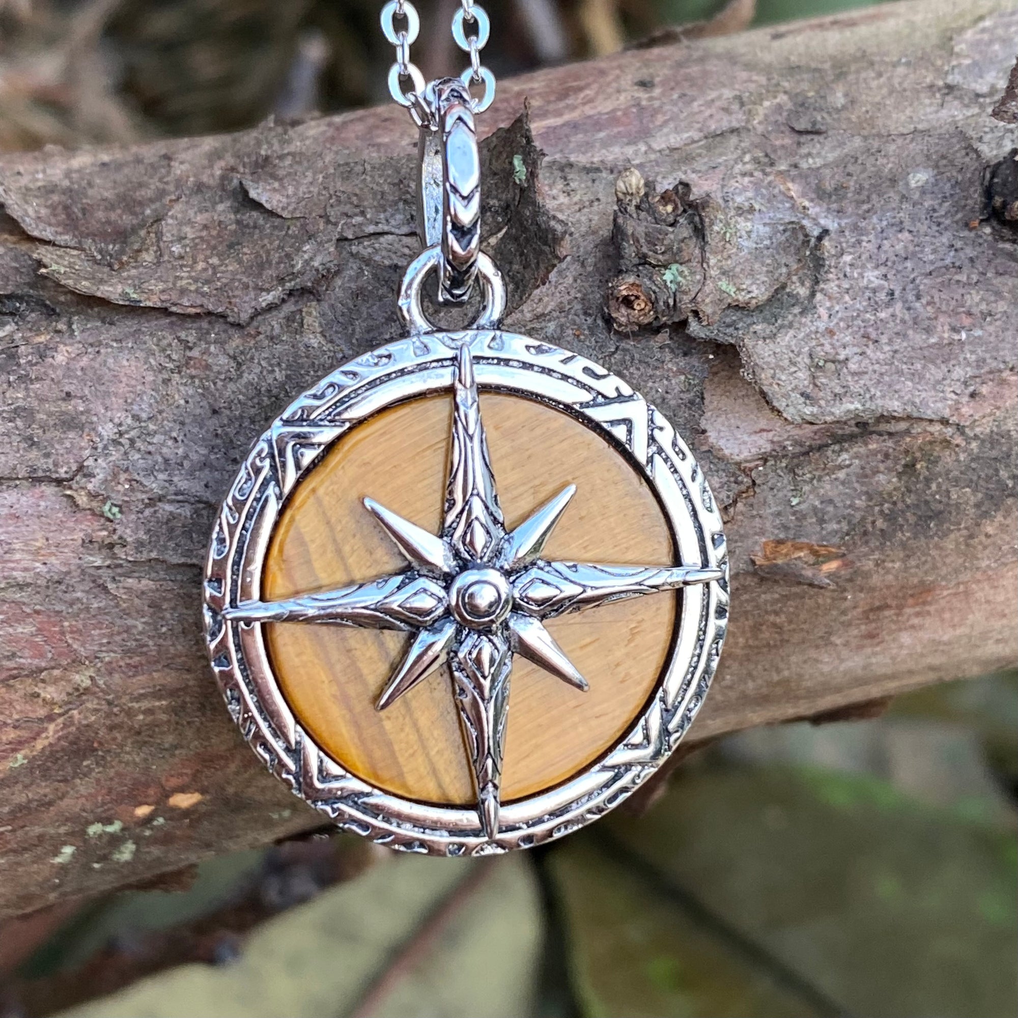Compass Necklace (Yellow)