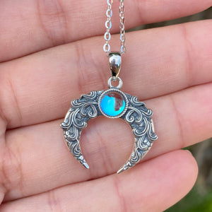 Ancient Blue Moon Necklace