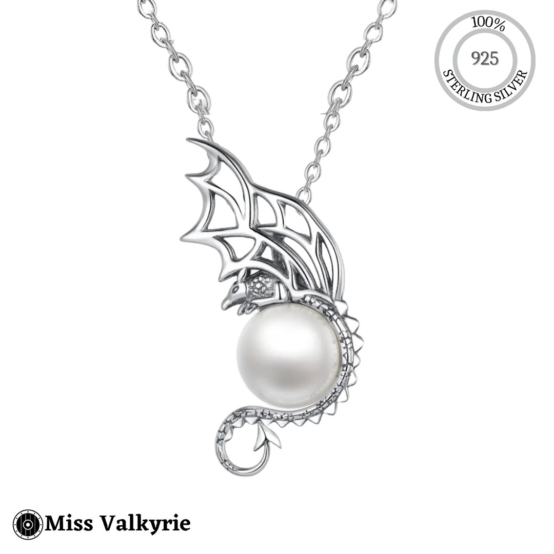 Dragon in Pearl Necklace