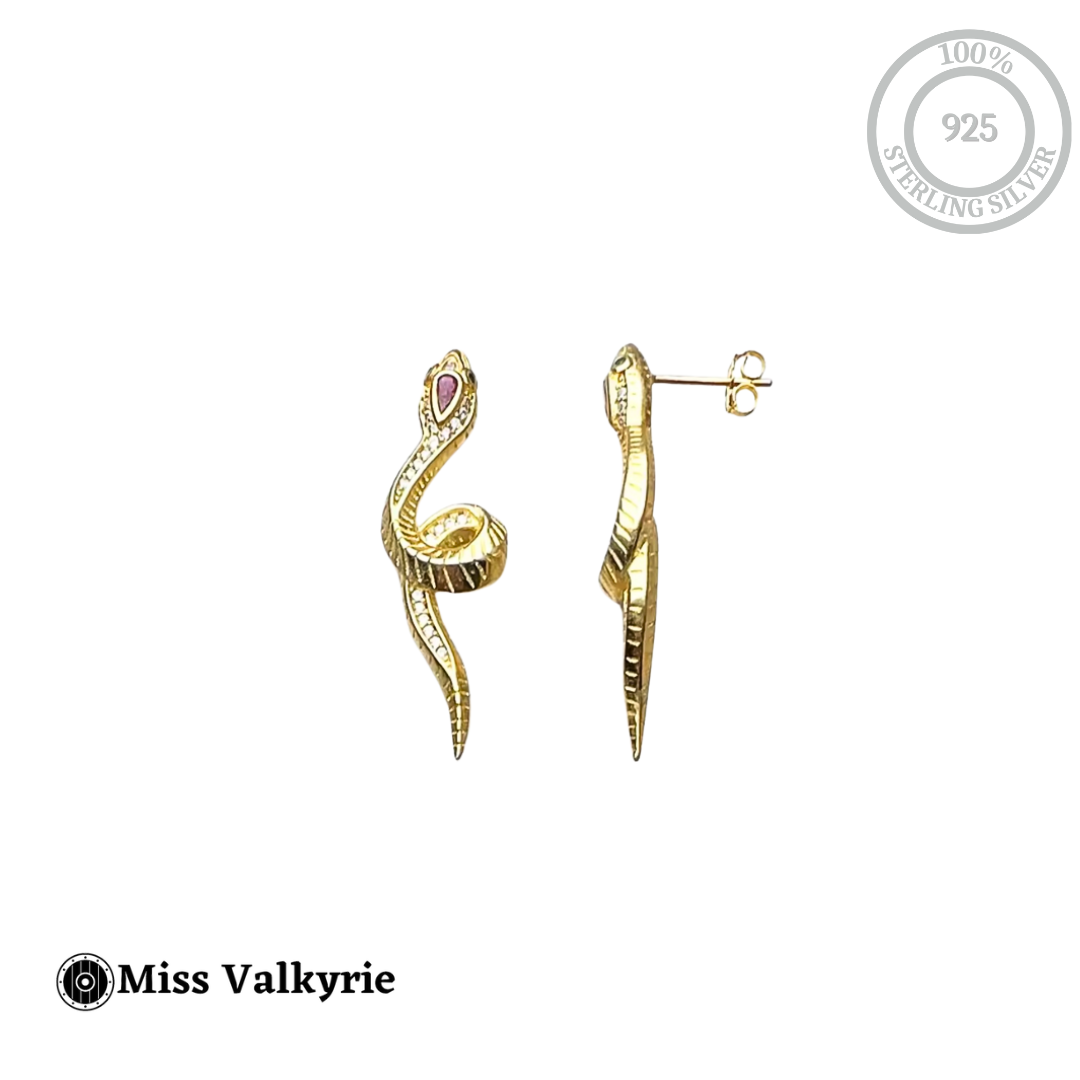 NEW! Snake Earrings (Gold)