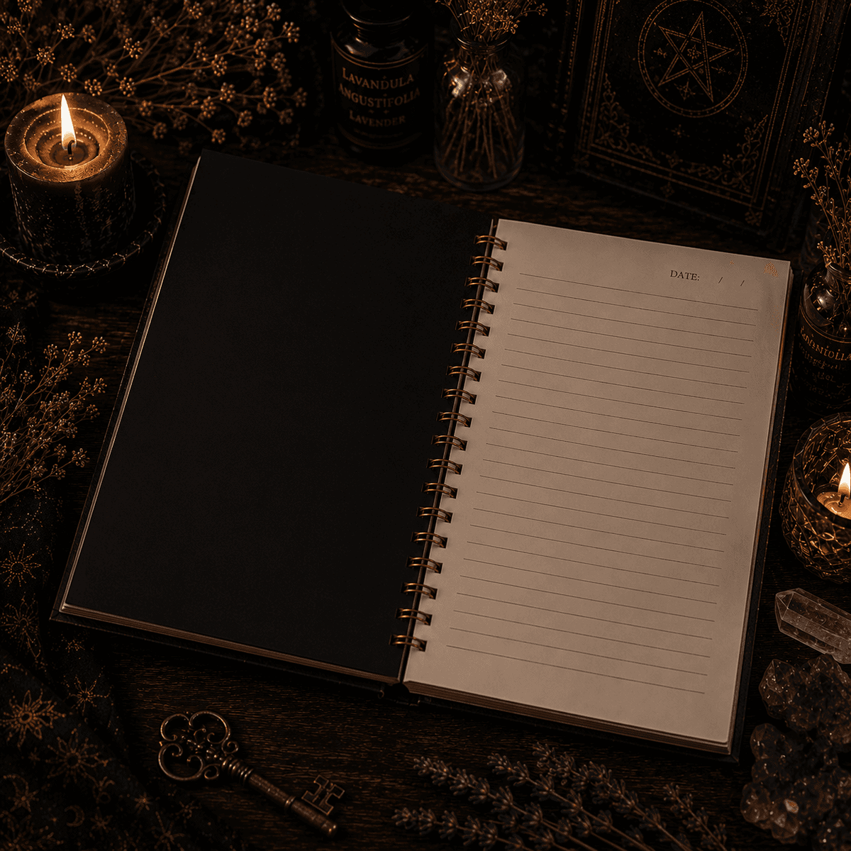 Miss Valkyrie Journal with Blank Pages and Spiral Binding for Creative Writing