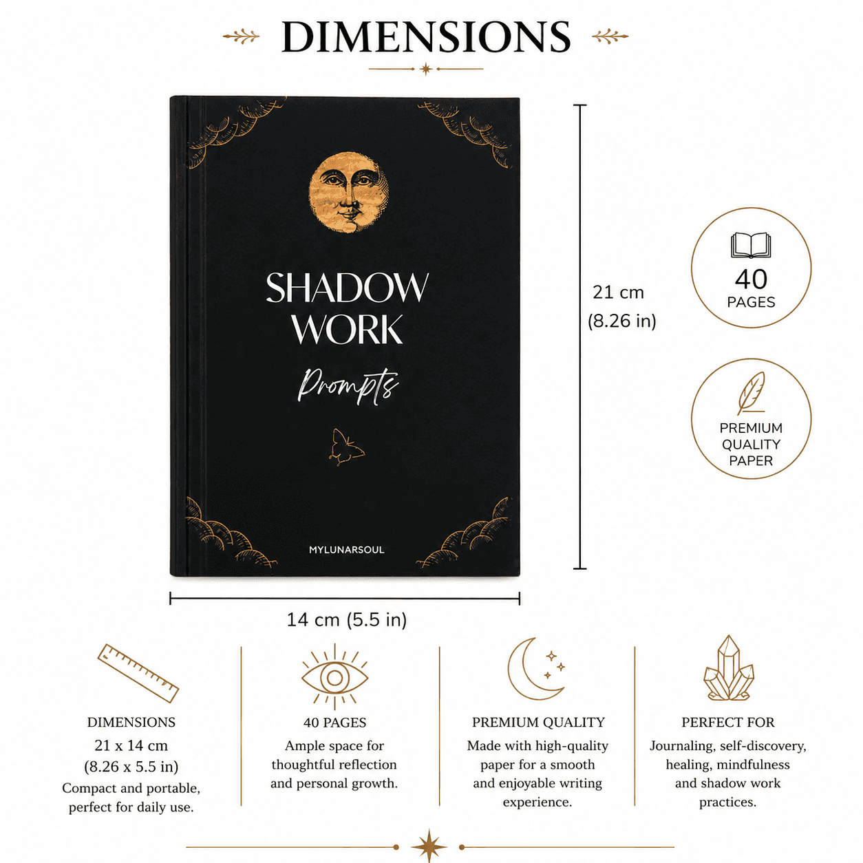 Miss Valkyrie Shadow Work Journal with 40 Pages for Self-Discovery and Reflection