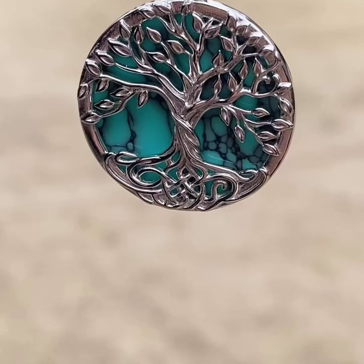 Turquoise Yggdrasil Necklace