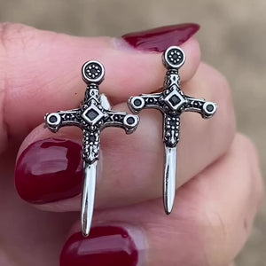 Valkyrie's Sword Earrings (Pin)